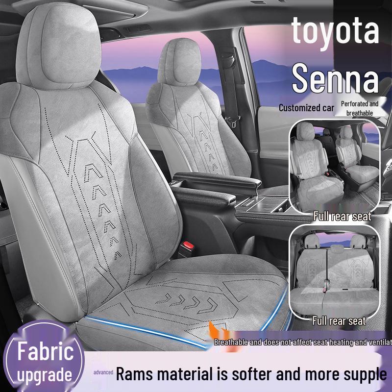 Toyota Sienna Suede Seat Covers: Durable & Breathable for Seven-Seater Models