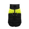 Winter Waterproof Dog Jacket Windproof Padded Pet Coat Warm Vest with Back Zipper D-rings for Small Medium Dogs Outdoor Strolls