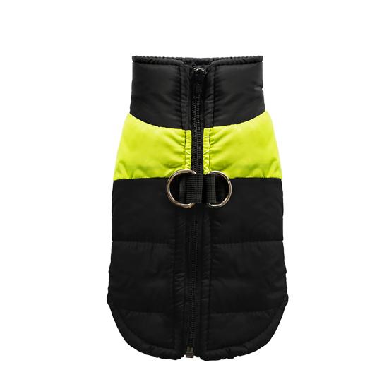 Winter Waterproof Dog Jacket Windproof Padded Pet Coat Warm Vest with Back Zipper D-rings for Small Medium Dogs Outdoor Strolls