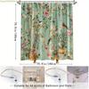 1pc Vintage Floral and Bird Shower Curtain Bathroom Decor Polyester Fabric with 12 Hooks 70.8x70.8 Inches