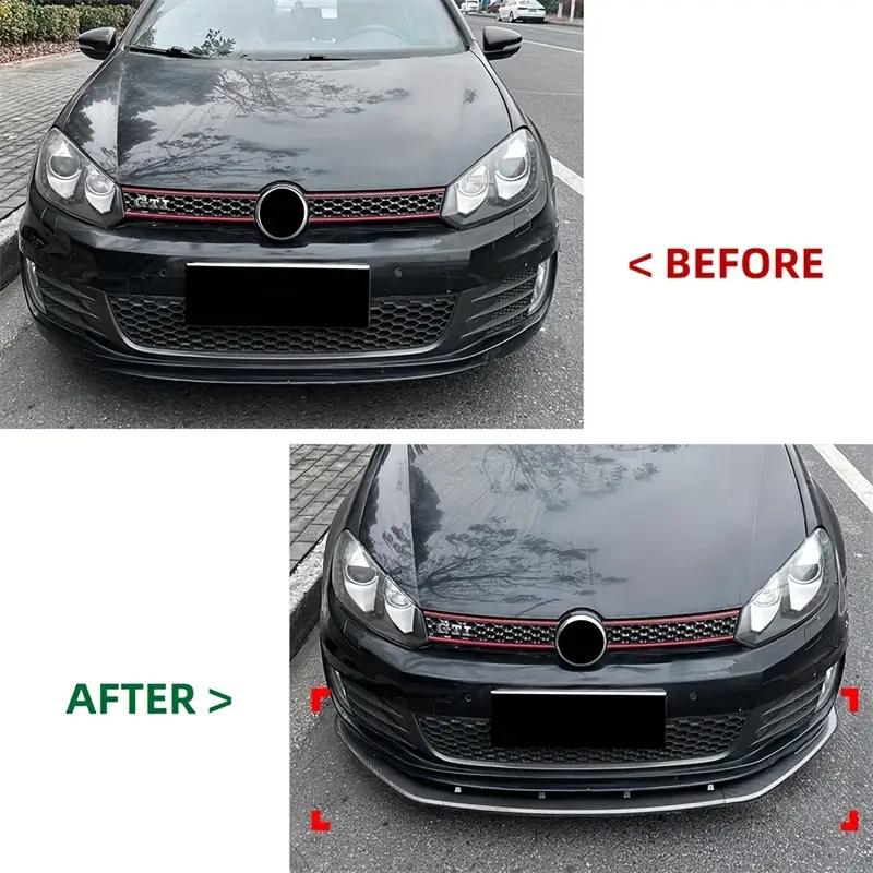 Front Bumper Lower Spoiler / Front Lip/Splitter - Protective Guard Cover-Compatible with Volkswagen Golf 6 MK6 GTI (2008–2012)