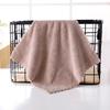 Soft, Absorbent Small Coral Fleece Towel for Children - Skin-Friendly and Solid Color