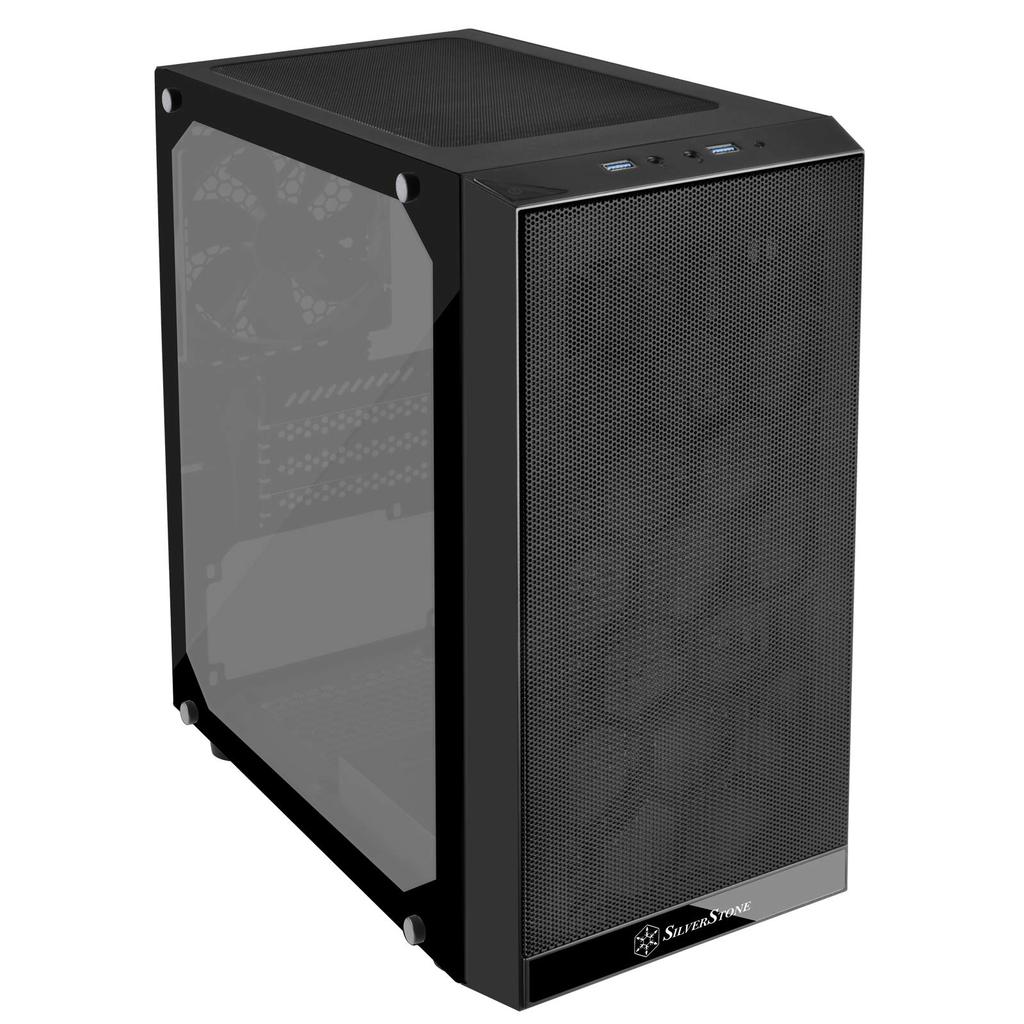 Silver Stone SilverStone Precision Series Tempered Glass Panel PC Case SST-PS15B-G