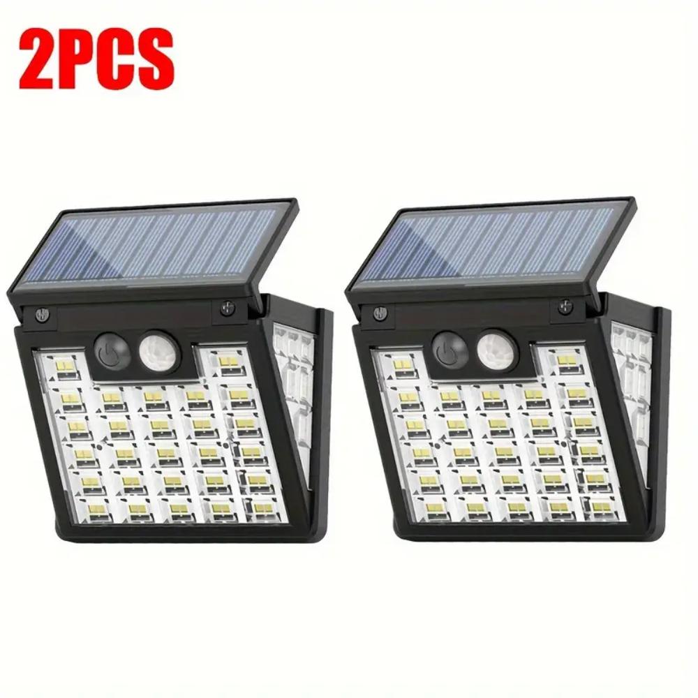 72 LED Outdoor Solar Motion Sensor Wall Lamp Foldable Waterproof 3 Lighting Modes Solar Light for Garden Yard Patio
