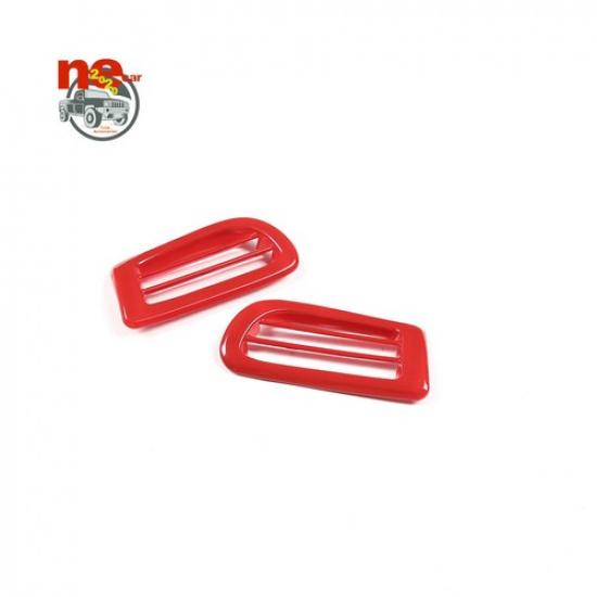 ABS Red Car A Pillar Air Condition Vent Trim Cover For Corvette C7 Z06 2014-