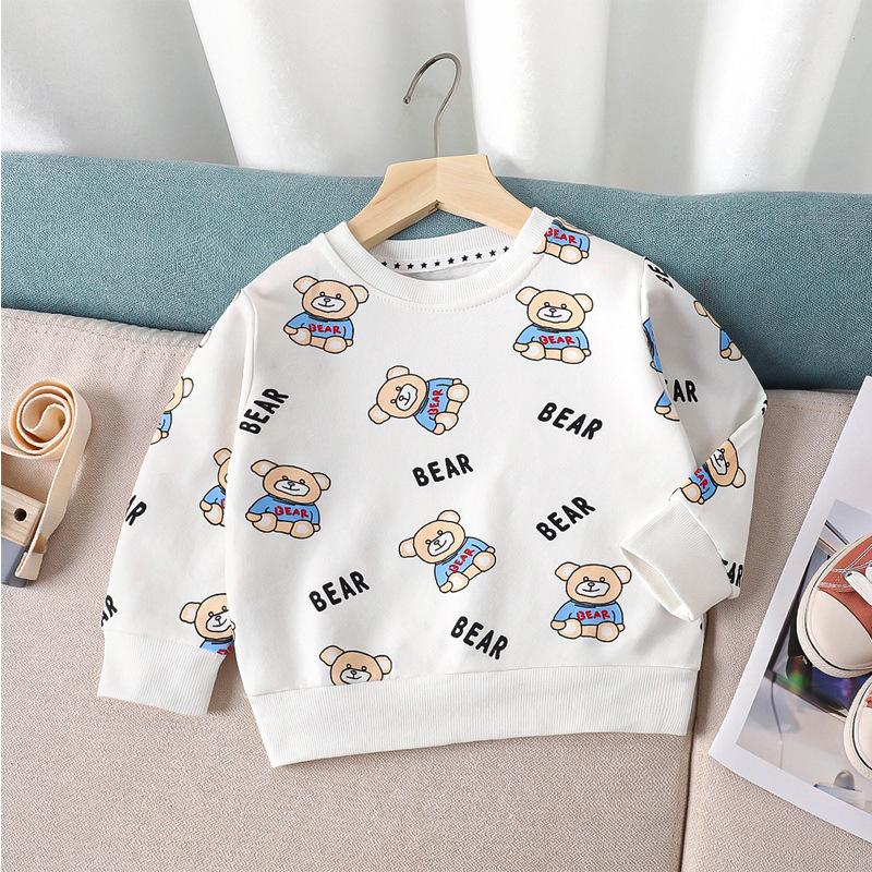 Children's Hoodie Undercoat Spring and Autumn Boys and Girls Cartoon Single Hoodie