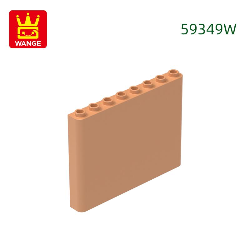17Pcs/lot 59349 1x6x5 Houses Wall Construction Blocks MOC Accessories Works With Featuring Bricks Children Playthings Present Bo