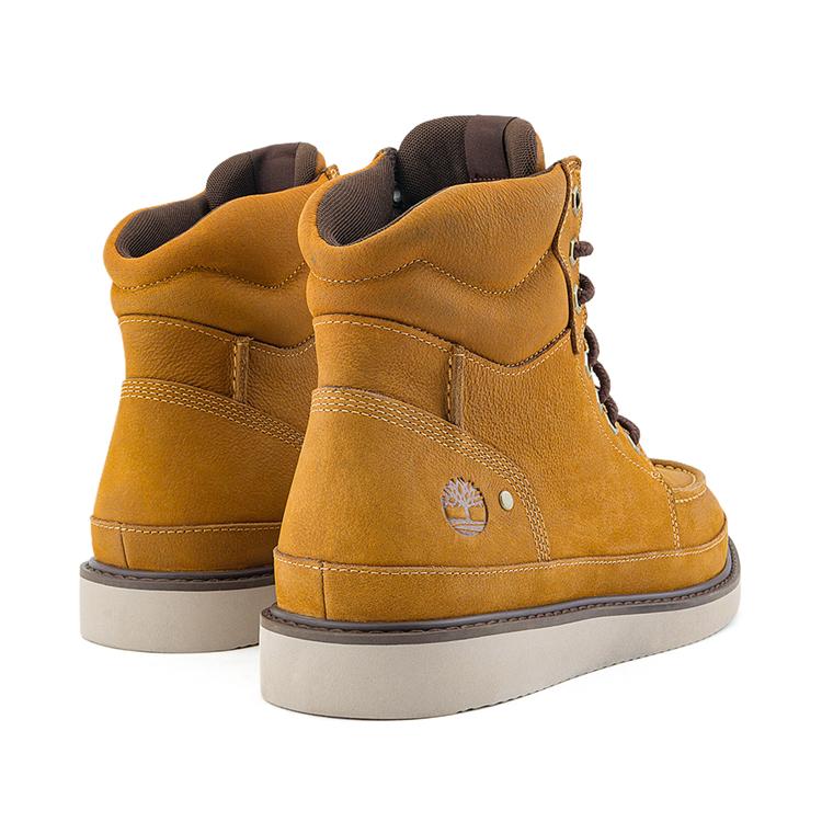 Timberland Men's Newmarket Mid Lace Boot Wheat Full-Grain A698F754