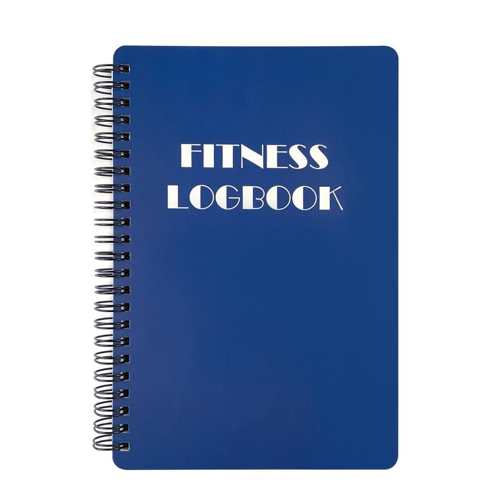 English Daily Fitness Plan & Exercise Check-in A5 Coil Notebook