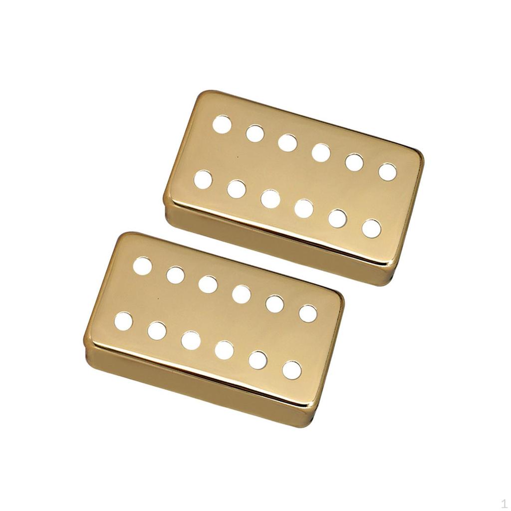 2 Pieces Guitar Pickup Cover Double Covers for 6 Strings Parts