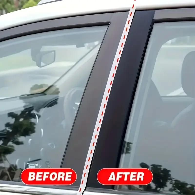 Car Plastic Polish Wax, Plastic Renewal Cream,Can Repair Car Interiors,Tires,and Exterior Plastic Parts Renovation,Repair Effect