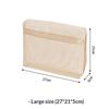 Beige Zipper Mesh Storage Bags Tear Resistant Breathable Visible Organizer for Business Trip Toiletries Makeup Storage