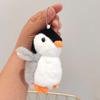 Plush Soft Stuffed Toy Keychains Cute Cartoon Penguin Doll Bag Charms Pendant Accessories Car Keyrings For Girls Kawaii Gift