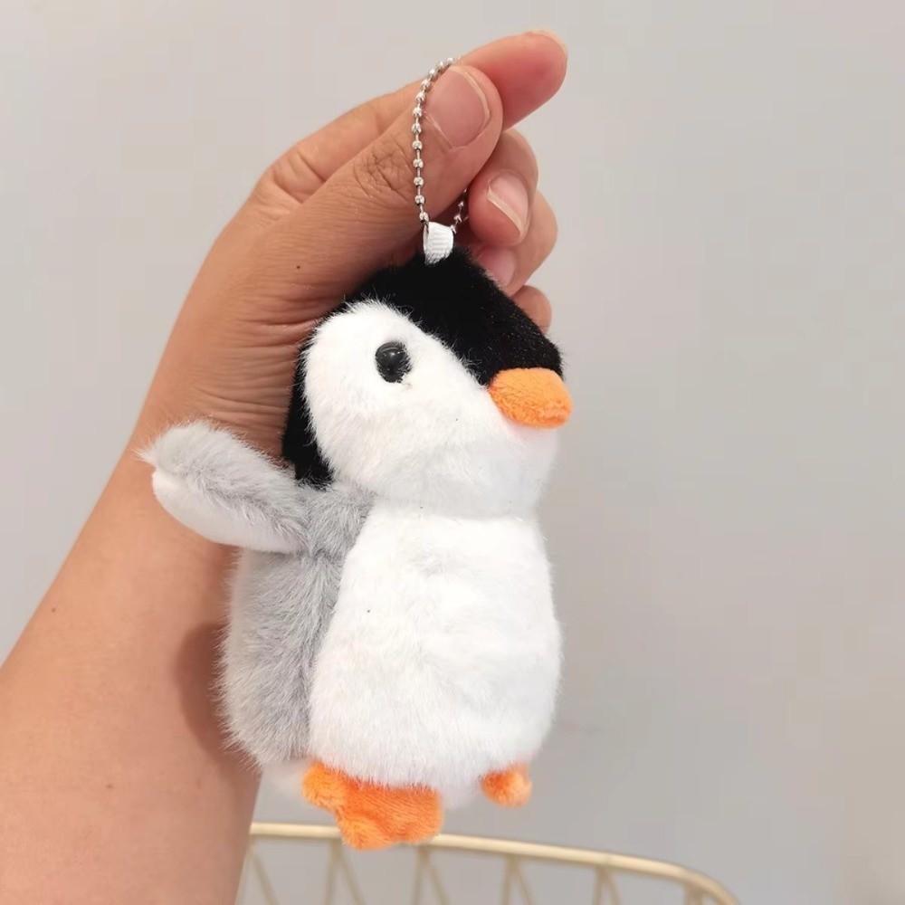 Plush Soft Stuffed Toy Keychains Cute Cartoon Penguin Doll Bag Charms Pendant Accessories Car Keyrings For Girls Kawaii Gift