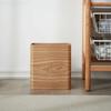 Nordic Japanese-style Trash Can Solid Wood Trash Can Household Wooden Storage Box Creative Bedroom Living Room Kitchen Trash Can