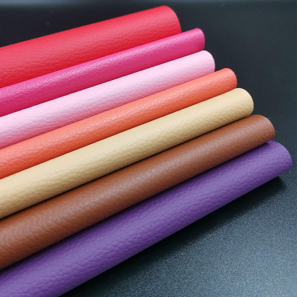 7Pcs Color A4 Litchi PU Leather Fabric Waterproof DIY Material for Sofa Repair Car Seat Bag Sewing Doll Clothing Festival Decor