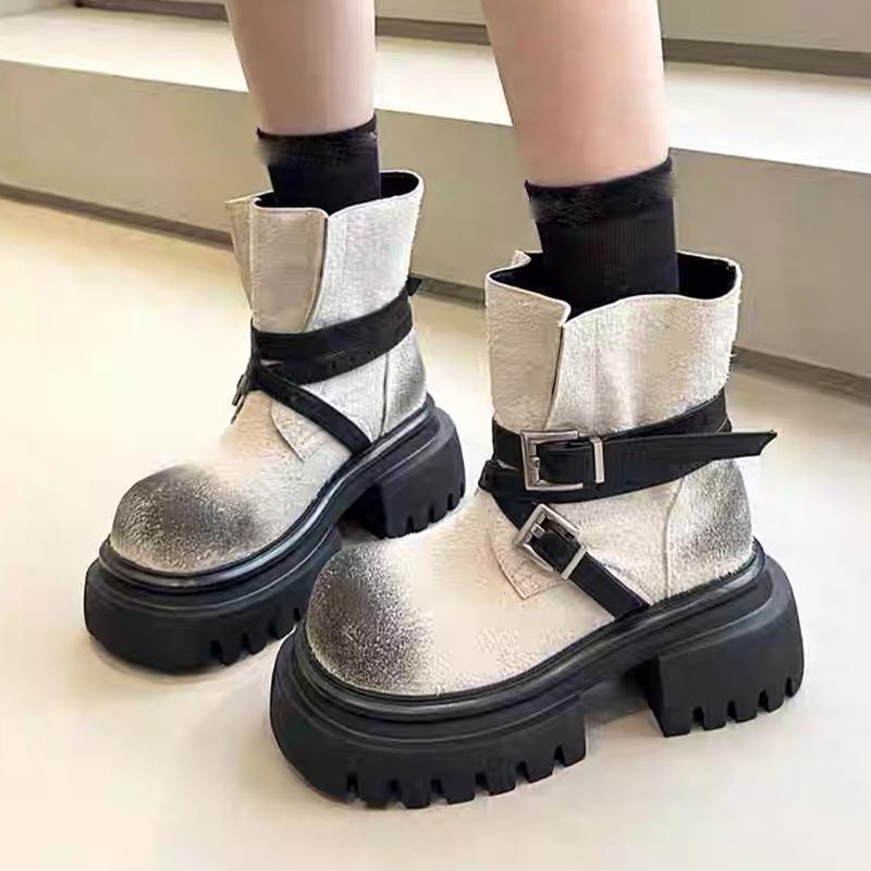 Flats Platform Women Ankle Boots Suede Winter Designer Shoes Cozy Woman Boots 2025 New Casual Goth Chelsea Botas Mujer