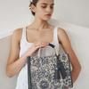 Navy Flower Embroidery Jacquard Tote Bag S Dcba6f654n2