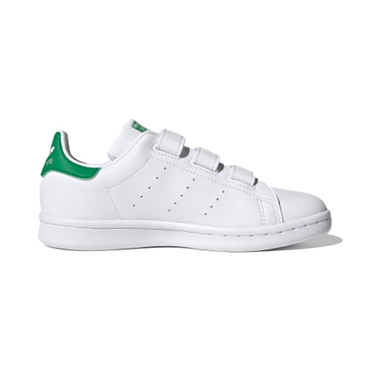 Adidas Stan Smith Strap Cloud White Green PS FX7534