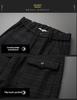 Men's Slim Fit Plaid Casual Pants for Spring and Autumn