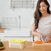 Fresh-keeping Vegetable Fruit Crisper Case Double-layer Kitchen Food Organizer  Fruit