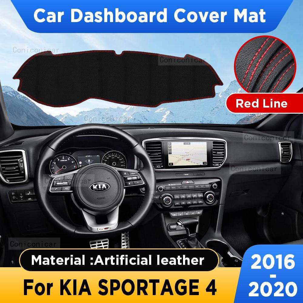 For KIA Sportage 4 2016 2017 2018 2019 2020 Car Dashboard Cover Mat Sun Shade Pad Carpet Mat Anti-UV Accessories Protective MATSSI1
