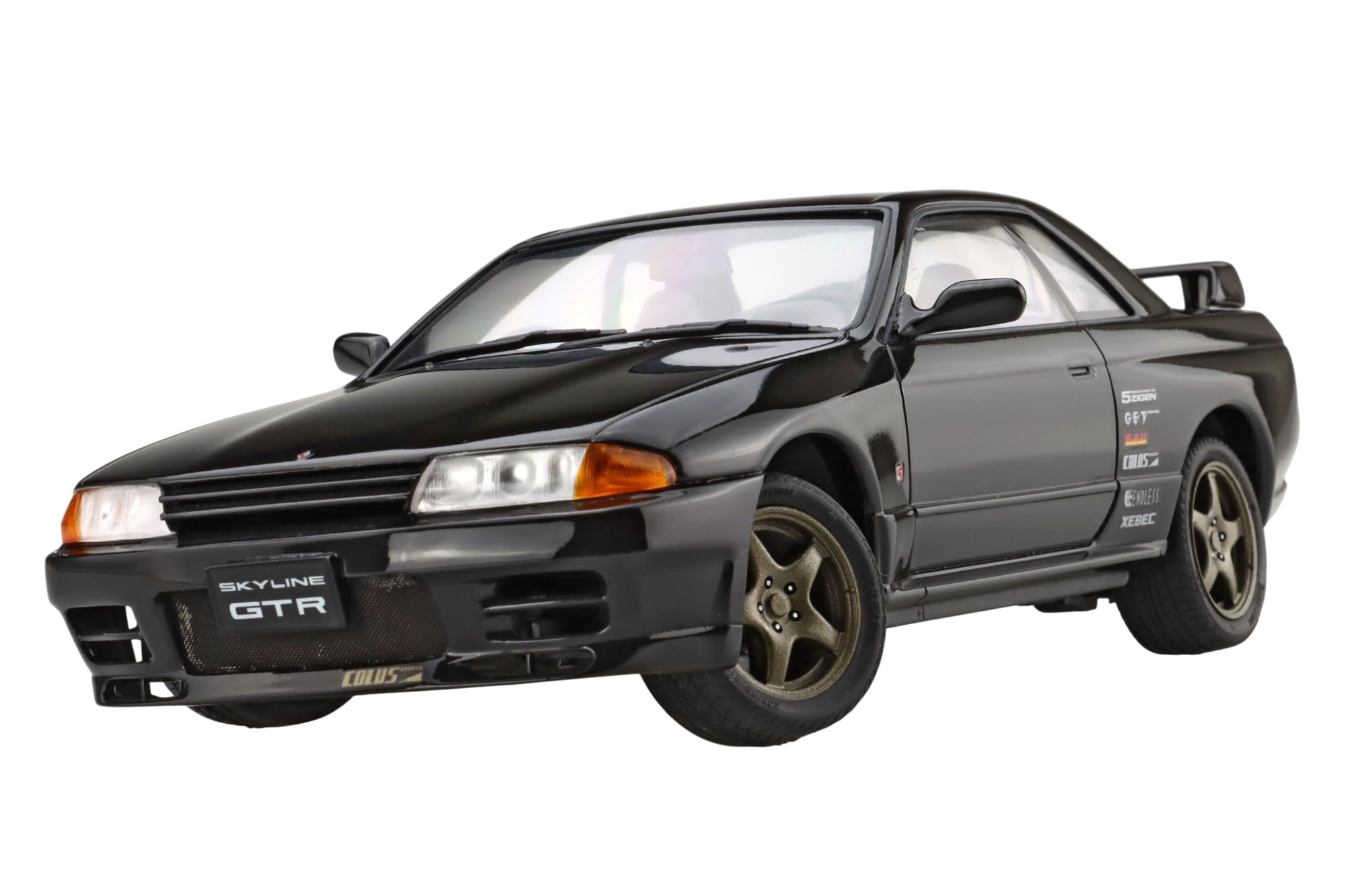 

Touge Series Nissan Skyline carbon bonnet Plastic Model 1/24 No.15 EX-1 GT-R (R32) (with decal) чорний