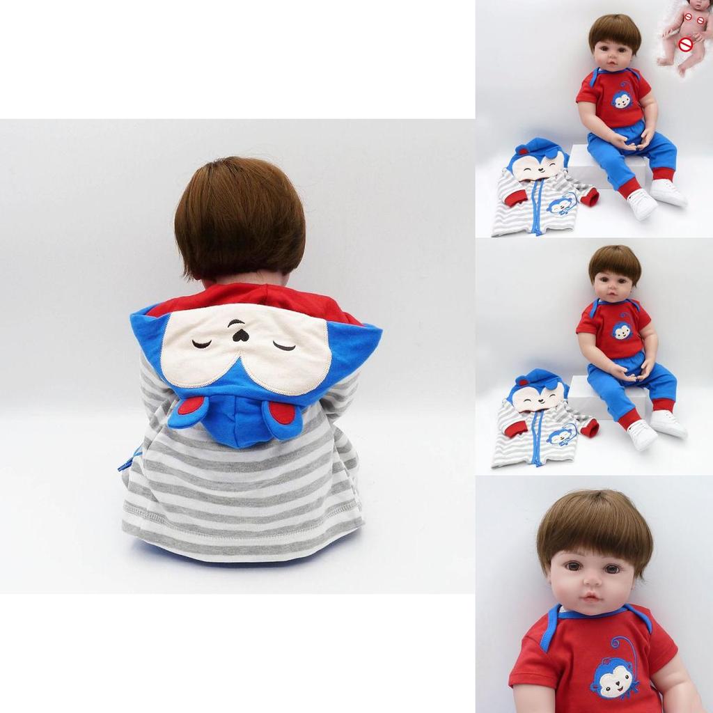 Delightful Reborn Toddler Boy Soft Silicone Bebe Doll Toy For Childrens Playtime