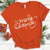 Top da Donna in Cotone Natale Coquette Stampa Fiocco High Street Moda Trendy Pullover Magliette da Donna