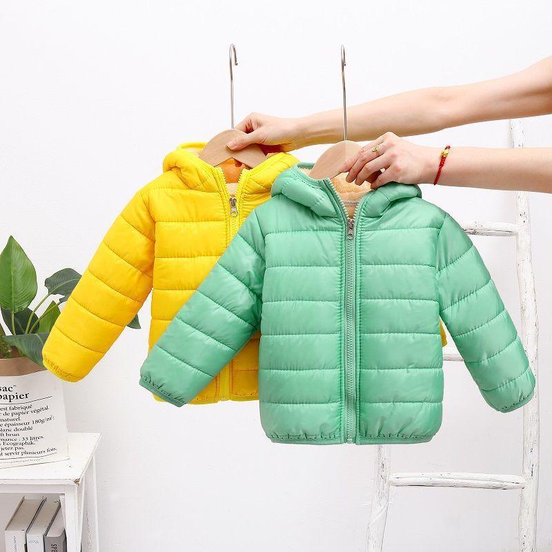 Giacca Invernale in Cotone per Bambini Stile Corto Nuovo Cappotto in Cotone per Bebè Capospalla per Bambini Piccoli Ragazzi Ragazze Giacca Imbottita in Lana d'Agnello e Cotone Moda