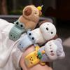 Kawaii Capybara Animal Slap Snap Wrap Bracelets Dog Cat Stuffed Animal Plush Toy Kid Cute Hand Ring Wristband Creative Gift
