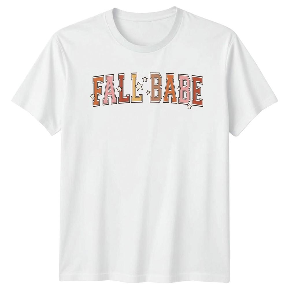 Fall Babe Unisexs TShirt Retro Autumn Aesthetic Fall Season Gift For Her S