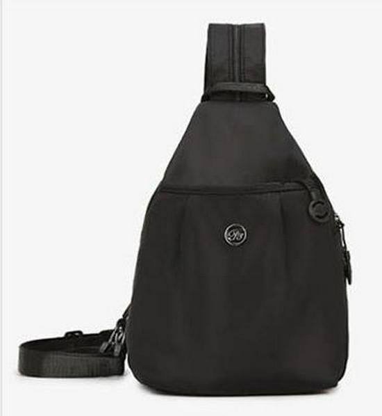 

Женский летний рюкзак из нейлона 2025 - Большая вместимость, универсальная нагрудная сумка для повседневных путешествий One Size чёрный