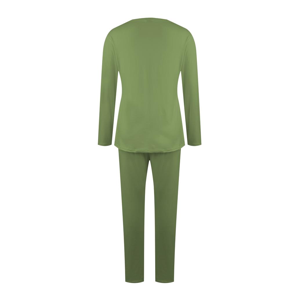 Women 2 Piece Outfits Two Piece Outfits Sets Long Sleeve Top Long Pants  Slim Fitting Home Suit Yoga Set