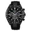 Seiko Selection SBPY187 Solární Chronograf Hodinky s Datumem a Celým Rokem 2026 Černá S Série Pánské 24hodinová Ručička, Černá, Model,