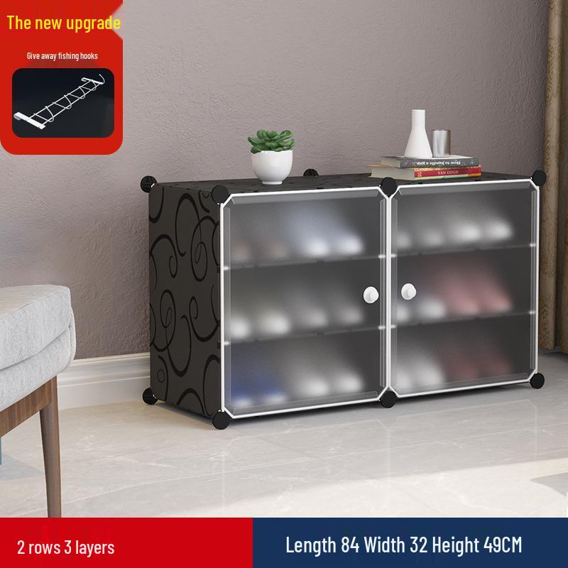 Foldable Multi-layer Shoe Rack: Vertical Wall-mounted Storage Cabinet for Students and Dorms