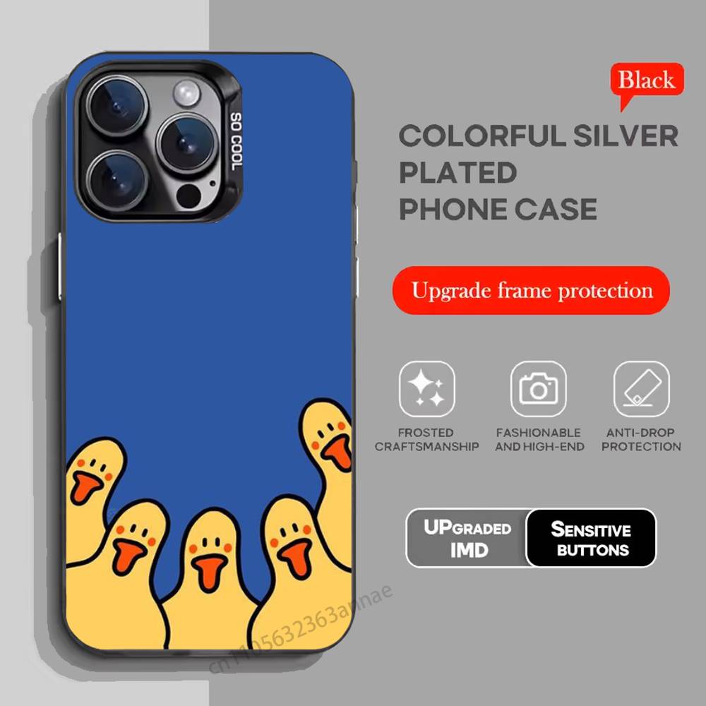 Yellow Duck Phone Case for iPhone 17 11 12 Pro Max Plus Mini Air SE 16e 14 15 16 13 Soft Shell