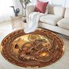 Desert Lizard Mythology Round Area Rug Under Office Chairs Bedroom Living Room Home Decor