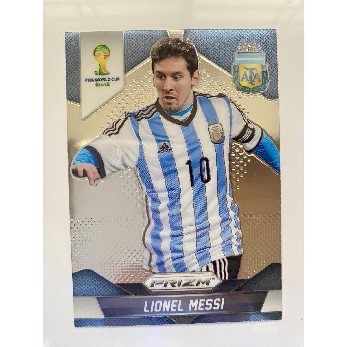 Used Panini Prizm World Cup 2014 Lionel Messi Panini Prizm World Cup Lionel Messi Argentina Soccer Card