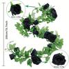 Artificial Black Rose Vines, Halloween Home, Outdoor Wedding, Green Plants, Festival Decorations
