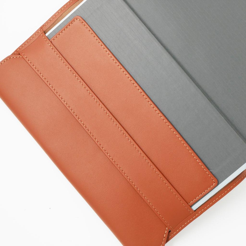 Book Jacket In Medium Green Leather Slip-on Free-style (Noir, NSL-4401)