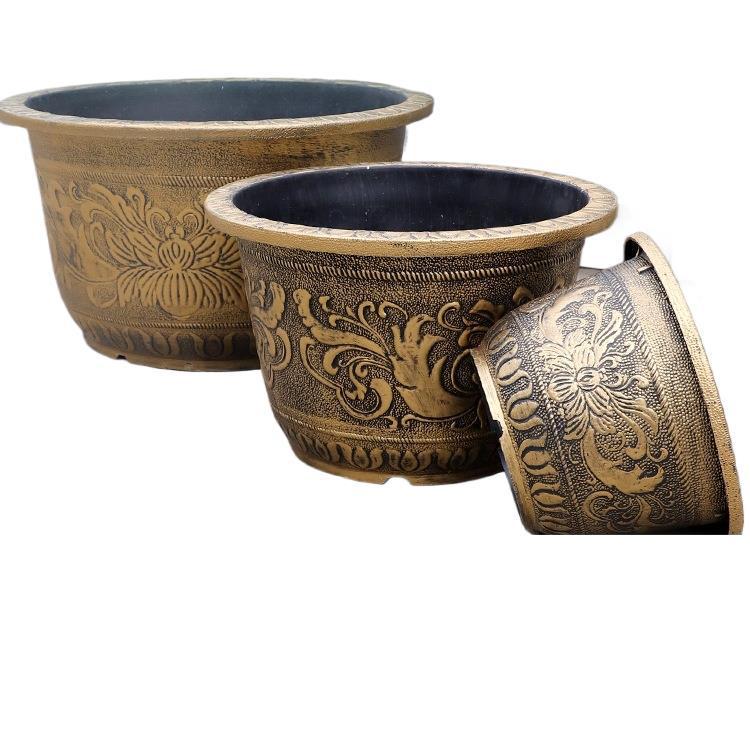 Extra Large Durable Resin Flower Pot for Outdoor Plants and Trees