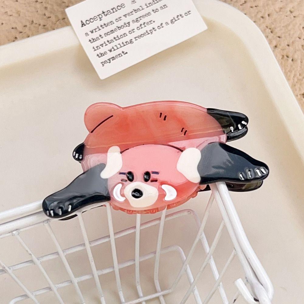 Korean Style Cute Cat Crab Clip Little Raccoon Small Shark Clip  Hair Accessories