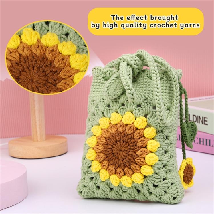 Set da Crochet Girasoli Borsa Kit Completi per Principianti Bambini