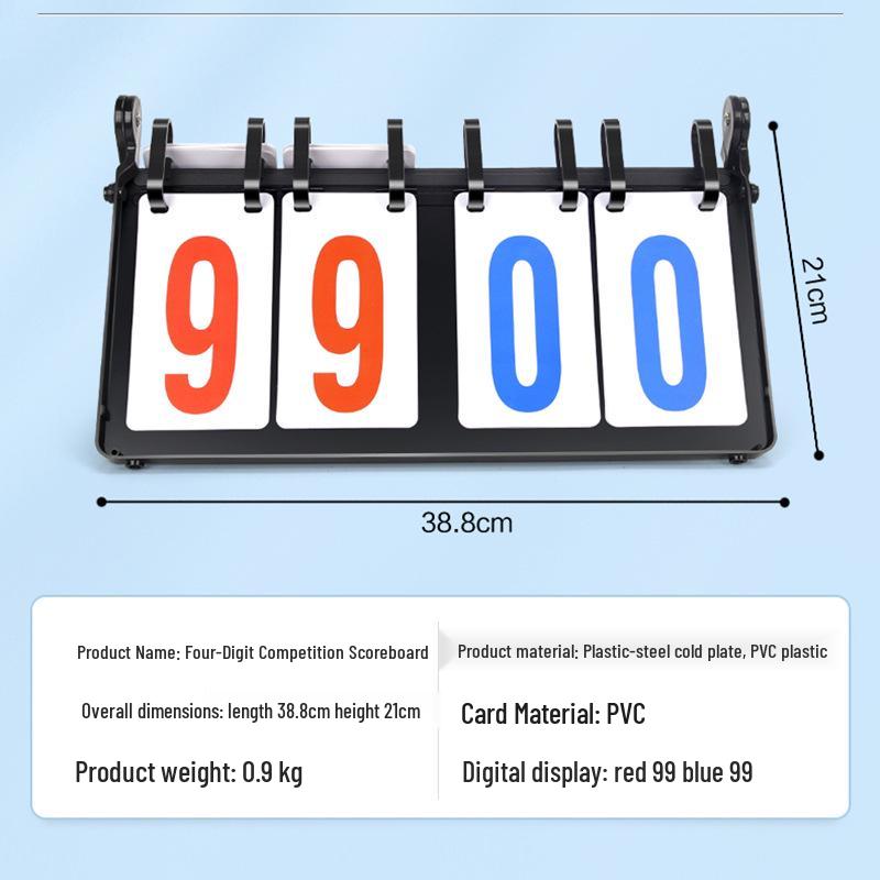Flip Scoreboard for Billiards, Table Tennis, Badminton, Volleyball, and Basketball Matches