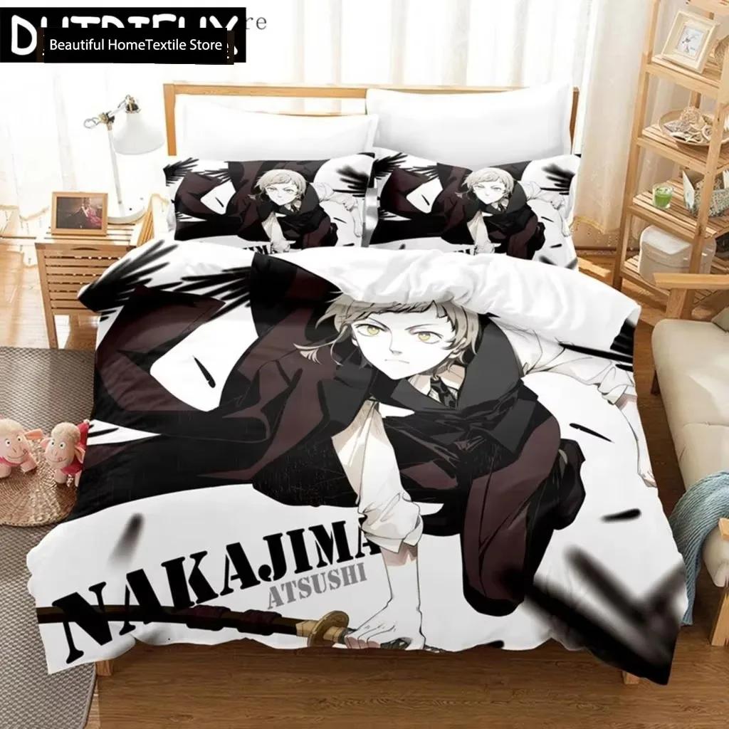 Anime Anime Bungo Stray Dogs Bedding Sets Nakahara Osamu Duvet Cover Queen Pillowcase King Size Decor Home Bedclothes