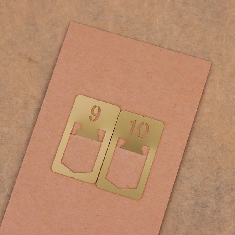 12Pcs Copper Bookmark Retro Brass Metal Bookmarks For Traveler'S Notebook Monthly Planner Accessories Vintage Stationery
