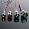 8/10/12/14MM Waterproof Metal LED Indicator Light Wiring Pilot Signal Lamp Car Boat Panel Dashboard Warning 12V 24V 110V 220V