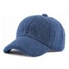 Fleece Surface Solid Color Baseball Cozy Warm Plush Material Winter Style Adjustable Dad Hat Casual Unisex Cap For Men Women