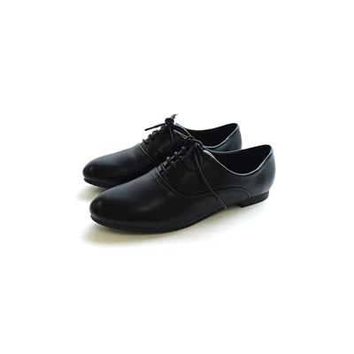 [AmiAmi] Loafers, Lace-up Shoes, Flats, Women's Oxford Shoes, Mannish Style FX3000 (L (23.5cm-24.0cm), Black (Smooth))